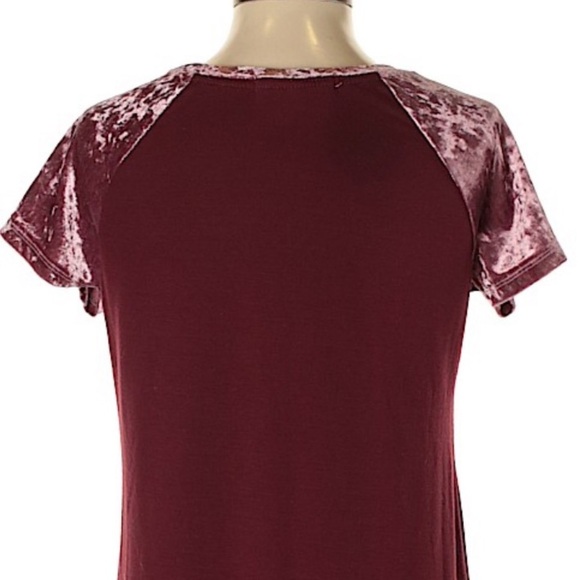 Wallflower Velvet Detail Short-Sleeve Dress sz S - Picture 3 of 3